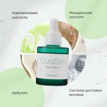 Сыворотка для лица против высыпаний и расширенных пор Dr.Select CuraSkin Clear Serum