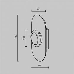 Накладной светильник Maytoni Pharao MOD361WL-L20BS3K