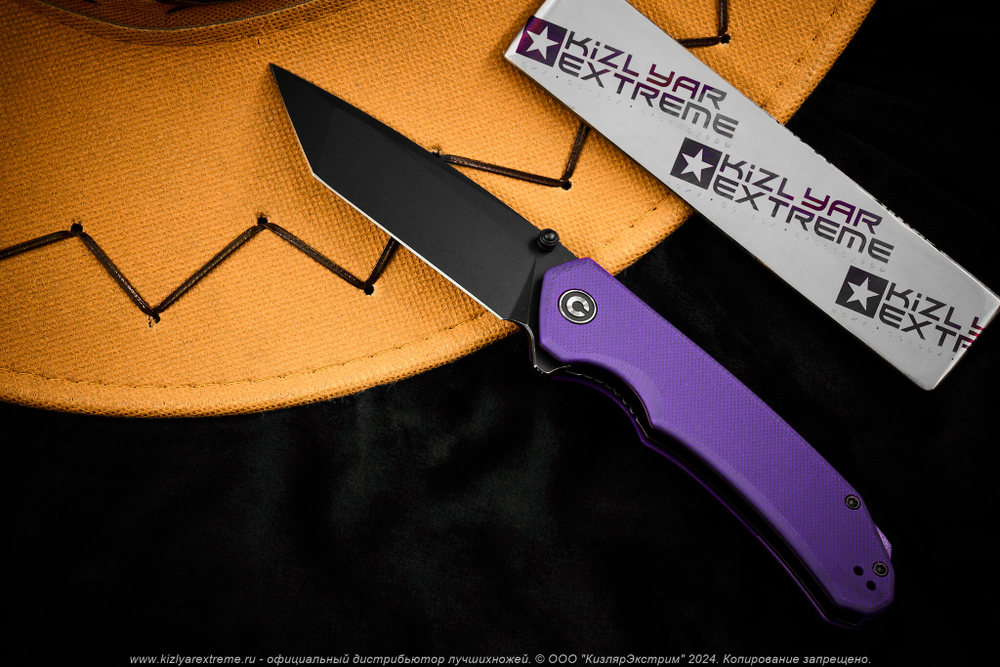 Нож Civivi Brazen C2023D сталь D2 Black Stonewashed рукоять Black G10