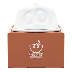 Масленка tassen hidden, 13 х 15,5 х 6,5 см, белая