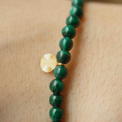 браслет из малахита 4 мм