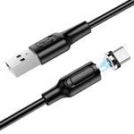 Кабель 1m USB/type-c 2.4A BX41 магнитный Borofone black
