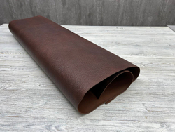 Ременная кожа Grain Dark Cognac (2,8+ мм), цв. Коричневый