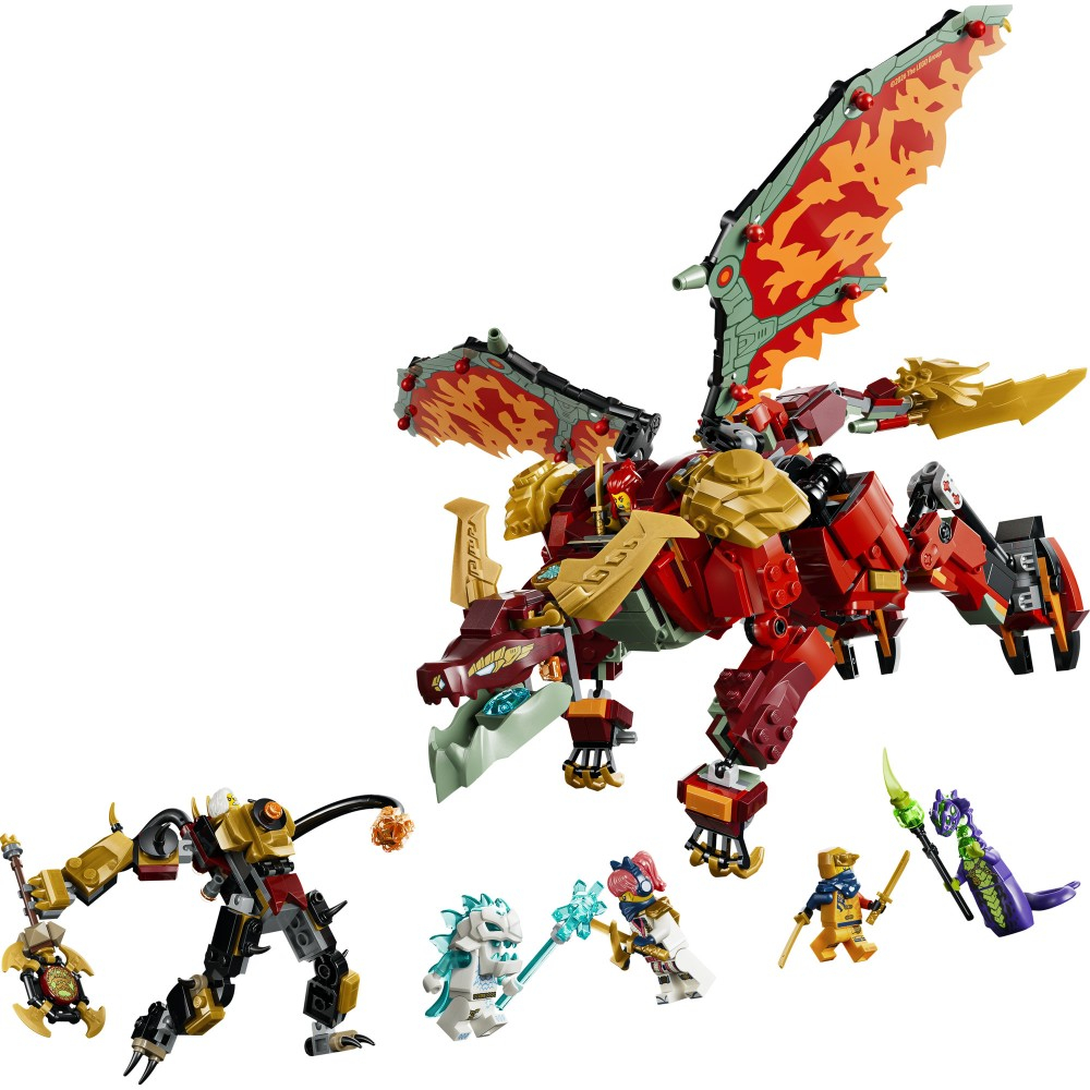 Конструктор LEGO Ninjago 71868 Трансформирующийся дракон-мех Вайлдфайр — фото 9
