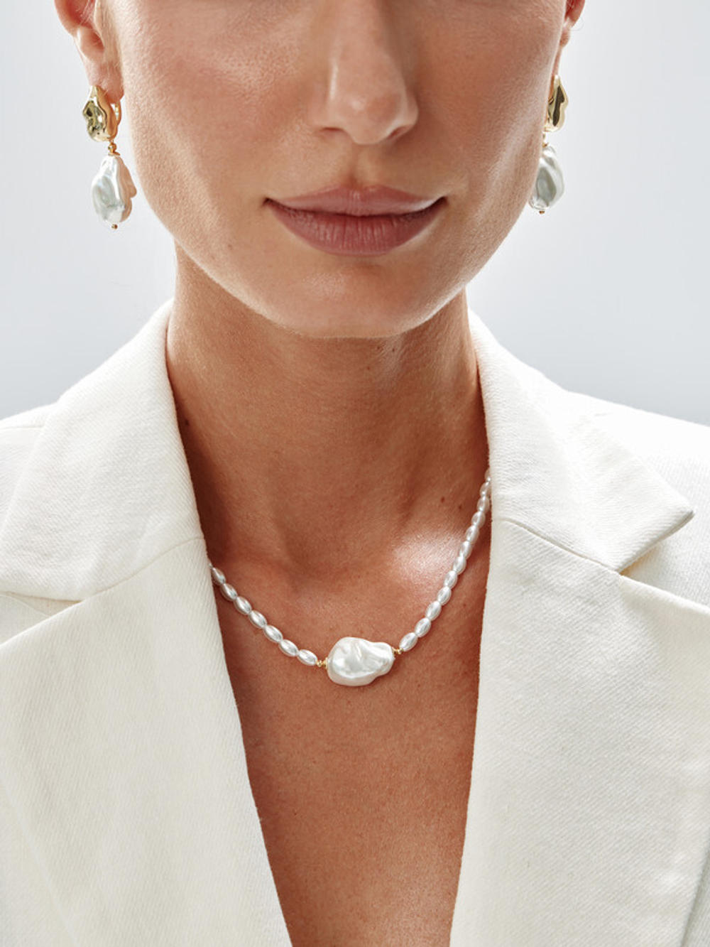91003195 Серьги Selena Pearls