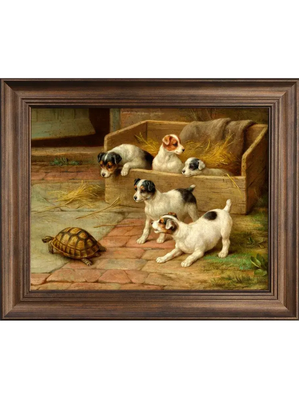 Картина интерьерная на холсте в раме 25*31 см