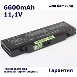Аккумулятор AnyBatt 6600mAh, для R40 R60 R70 R700 R45 R560 Plus R65 R460 R610 R58 Q310 X460 R505 P560 Q210 R508 NP-R40 NP-R510 R503 R509 NP-R60 NP-R700 NP-R70 R455 R560-BS02RU NP-R710