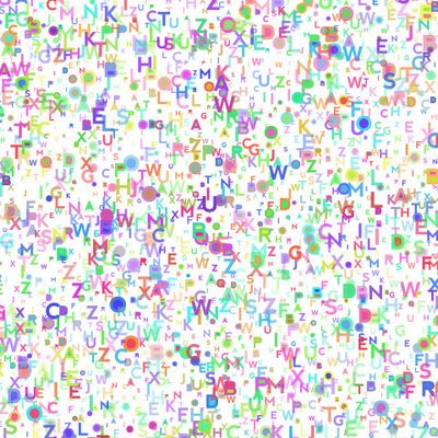 Разноцветные буквы