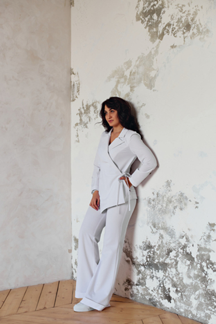 Брюки клеш (белый)