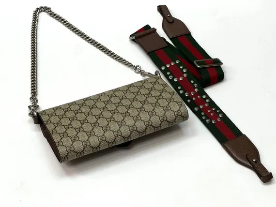 Маленькая сумка на плечо Gucci Dionysus бежевый