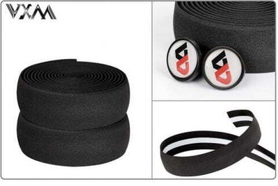 Обмотка на руль Silicone/EVA с клеевой основой, 30х2150х3 мм, к-кт 2 шт. (пара), с торцевыми заглушк