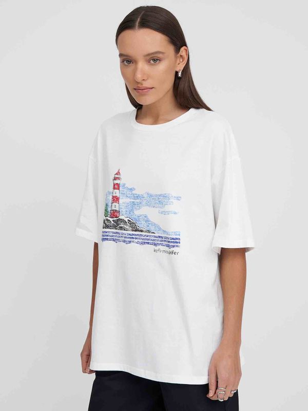 Футболка Маяк белая - фото 3