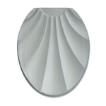 Крышка унитаза "РАКУШКА", серебристый перламутр, РП-812