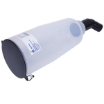 МАСТАК (135-00005) Воронка с изогнутым сливом, полипропиленовая, 100 х 200 х 480 мм