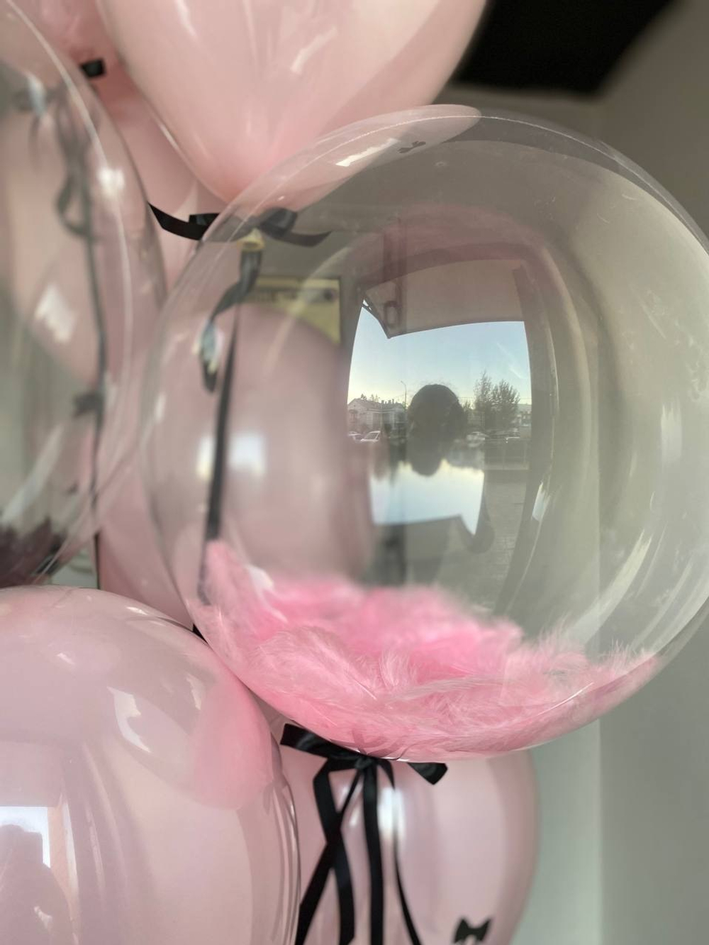 Воздушные шары с перьями №1343