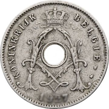 5 сантимов 1910-1931 Бельгия (Надпись на голландском - KONINKRIJK BELGIË)