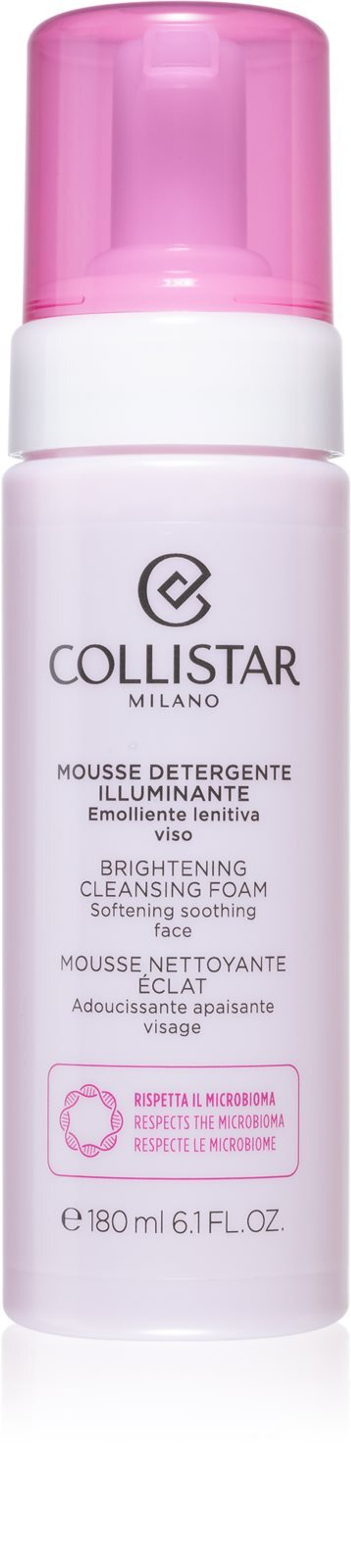 Collistar Brightening Cleansing Foam - очищающая пенка с эффектом осветления и разглаживания кожи /   180  ml  / GTIN 8015150219143