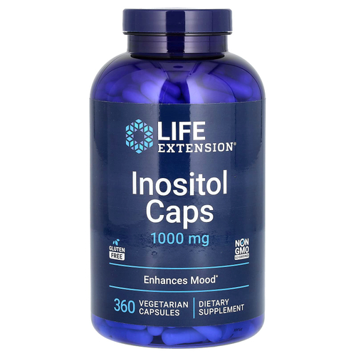 Life Extension, инозитол, 1000 мг, 360 вегетарианских капсул