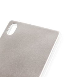 Чехол ROSCO для Sony Xperia Z5 Premium оптом (арт. Z5P-LEATHER-TPU-SILVER)