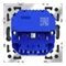 Розетка встраиваемая VOLTUM S70 с заземлением и защитными шторками, 16А, с USB, A+A, (титан) vls040406