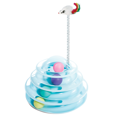 Игрушка развивающая для кошек "пирамида", d250*160/360мм, серия smart toys, triol