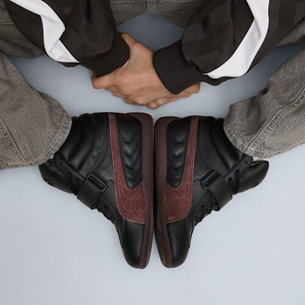 PUMA Женские кроссовки Speedcat Wedge, черный/коричневый