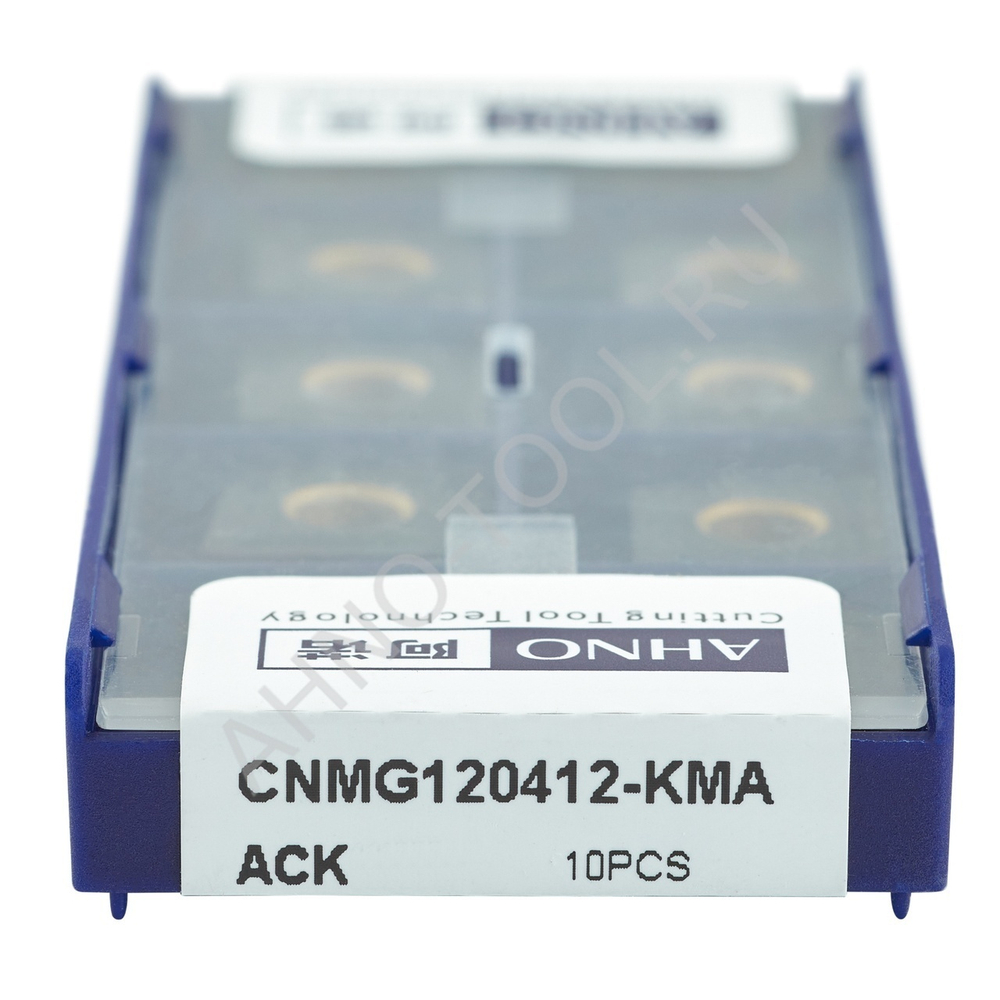Пластина твердосплавная ISO CNMG120412-KMA ACK10E AHNO по чугуну, чистовая