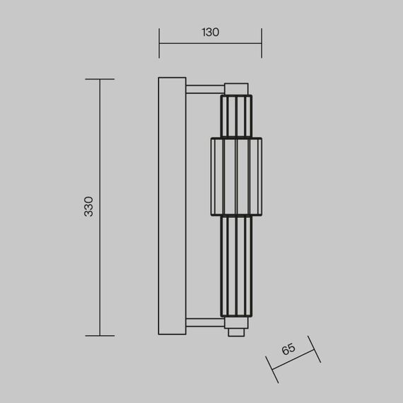 Настенный светильник Maytoni Verticale MOD308WL-L9CH3K