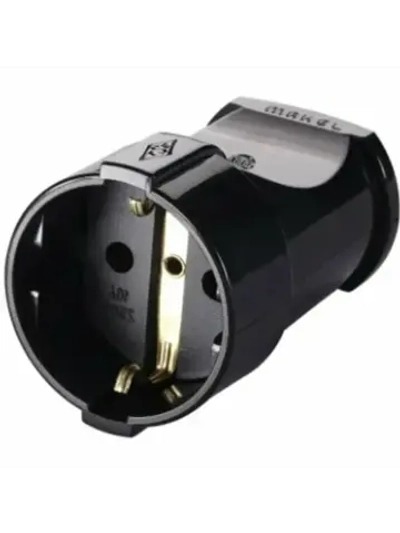 Розетка штепсельная  прямая с заземлением 16 А 250 В IP20