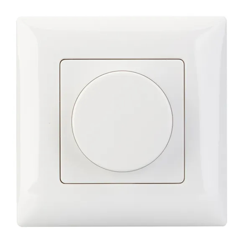 Панель SMART-P15-DIM-IN White (230V, 1A, TRIAC, Rotary, 2.4G) (Arlight, IP20 Пластик, 5 лет) 025040