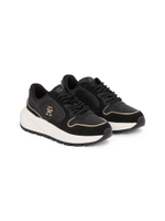 Кожаные кроссовки Tommy Hilfiger - черный(FW0FW08129)