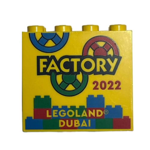 Кирпич с узором фабрики LEGOLAND Dubai 202230144pb379
