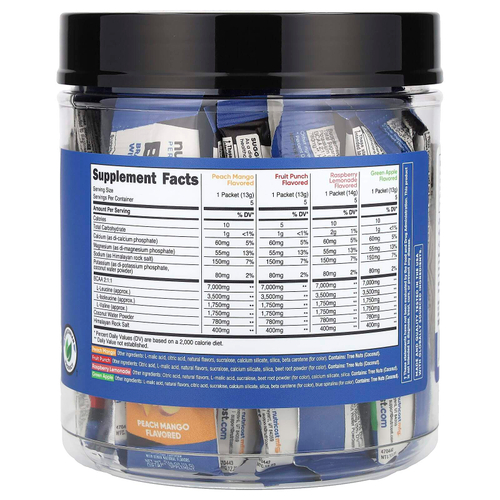 Nutricost, Performance, BCAA +, набор разнообразных продуктов, 20 пакетиков по 13–14 г (0,5 унции)