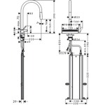 Смеситель для кухни Hansgrohe Aquno Select M81 73831000 хром