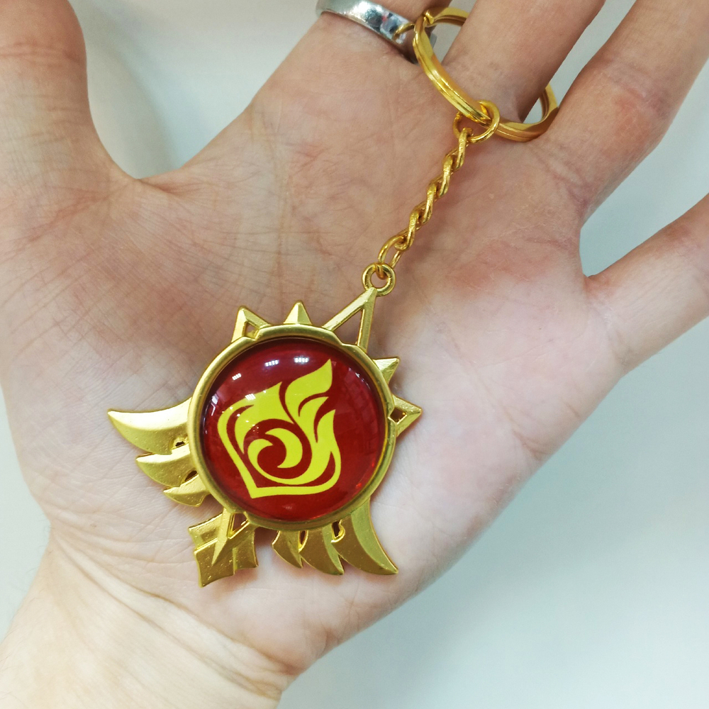 Брелок светящийся "Genshin Impact / Геншин - Мондштадт"