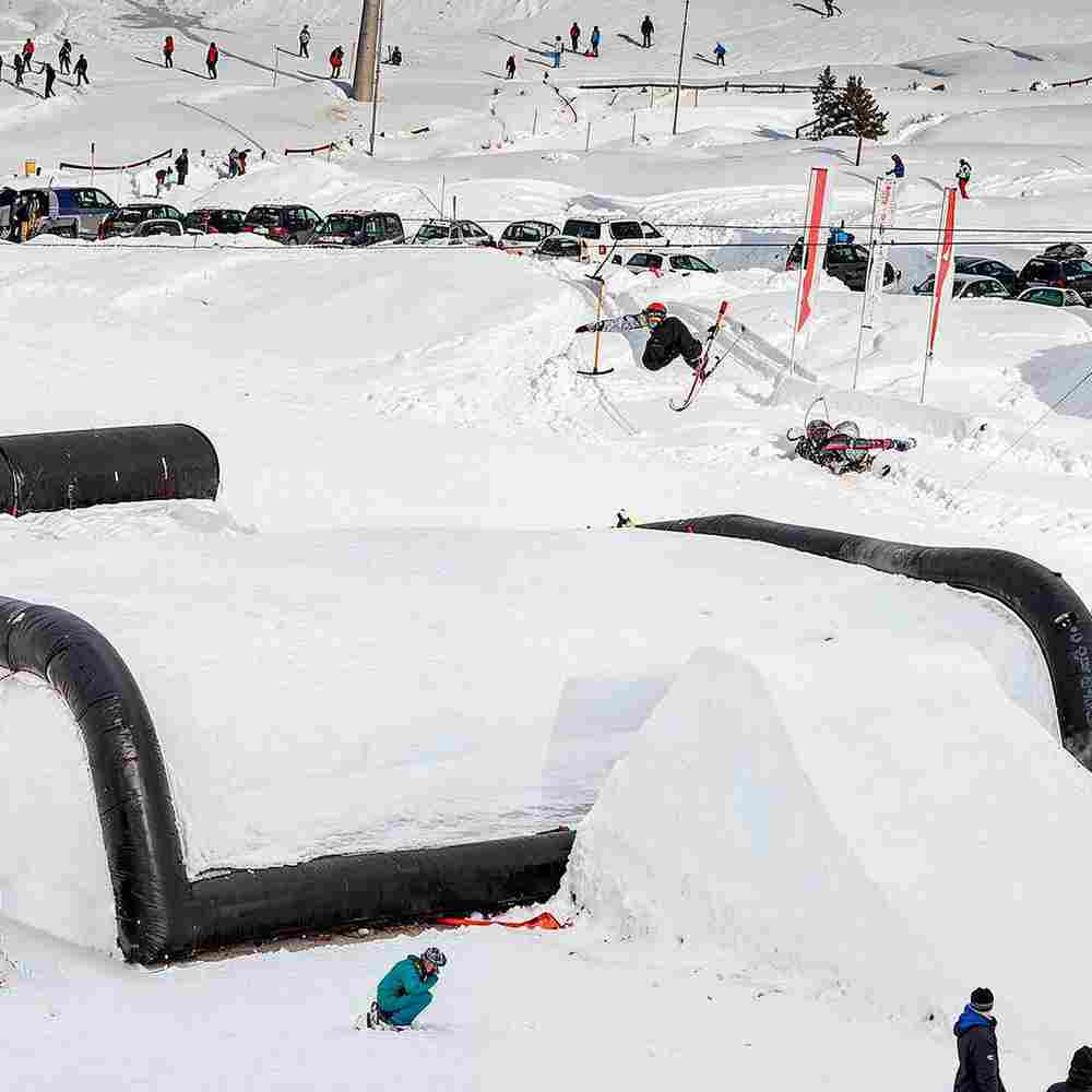 Надувная подушка «SlopeStyle» для слоупстайла и фристайла, 18×14×4 м