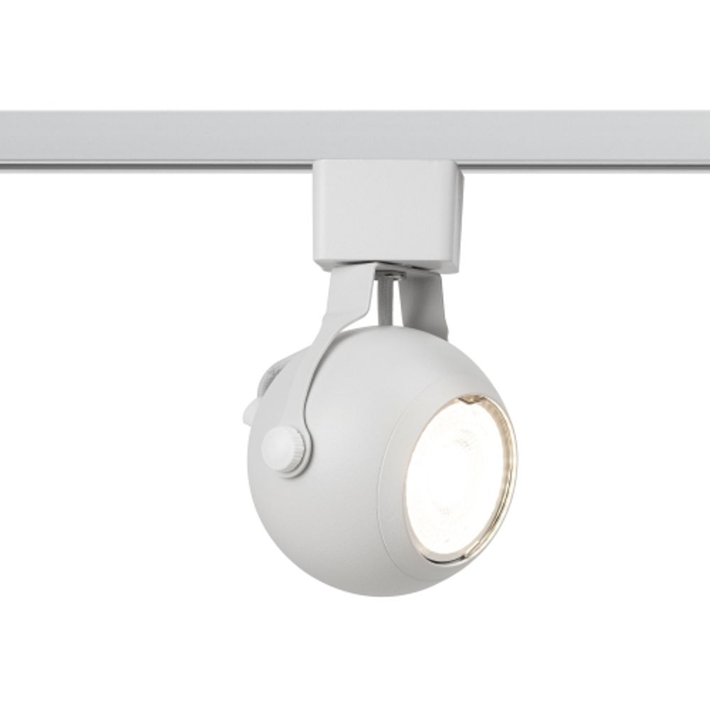 Трековый светильник однофазный ЭРА TR35-GU10 WH под лампу MR16 белый | Однофазные светильники под лампу