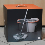 Набор для уборки: ведро 10л с отжимом, швабра с рукояткой 137см, LV-A03-2