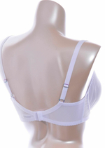 Бюстгальтер на косточках с декоративными бретелями (Размер: 100B) (Цвет: белый)
