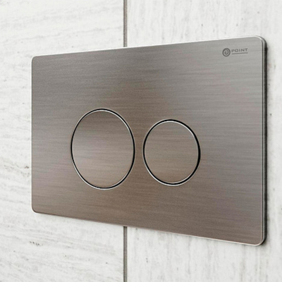 Клавиша смыва для инсталляции Point Виктория, нержавеющая сталь, сталь брашированная, PN44061SB