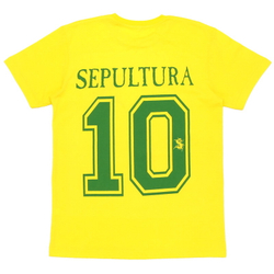 Футболка Sepultura № 10 желтая (821)