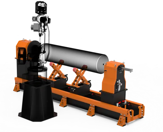 Вращатель сварочный с подвижной пневмопинолью, Robaxis