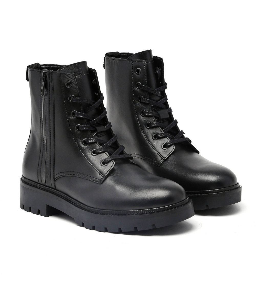 Кожаная обувь combat mid laceup CALVIN KLEIN JEANS - черный(YM0YM00262)