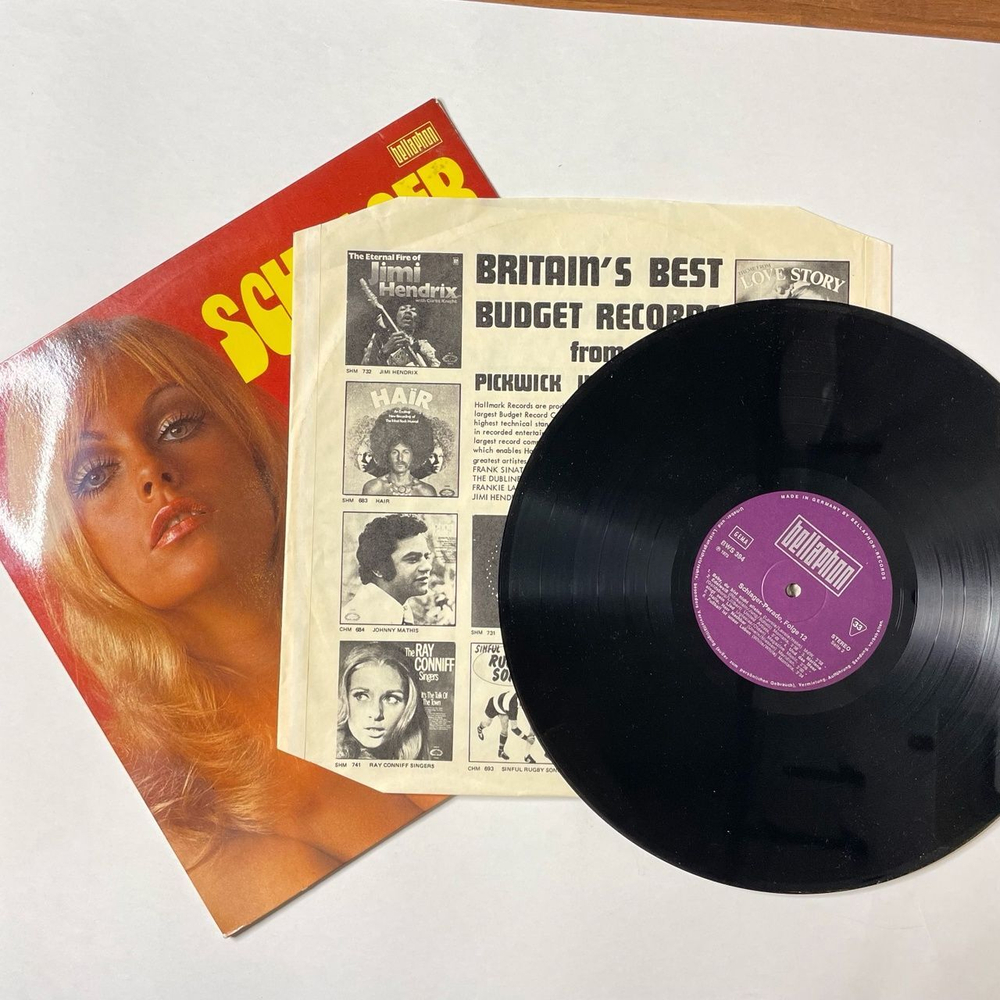 Винтажная виниловая пластинка LP Сборник Эстрады Schlager Parade Folge 12 (Germany 1973)