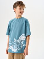 Футболка оверсайз "Пепел" с принтом 7+