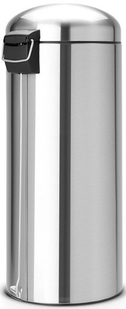 Ведро Brabantia Retro 30л матовая сталь сзади