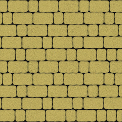 Тротуарная плитка Арена - Стандарт Желтый, комплект из 2 видов плит