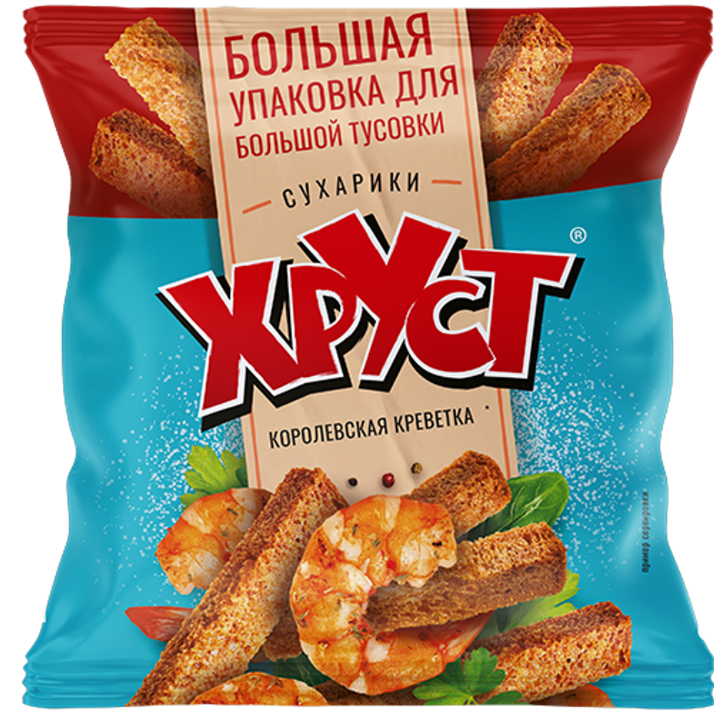 Сухарики со вкусом королевской креветки 100 г