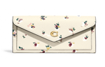 COACH Wyn Leather Soft Wallet Clutch Women"s White
