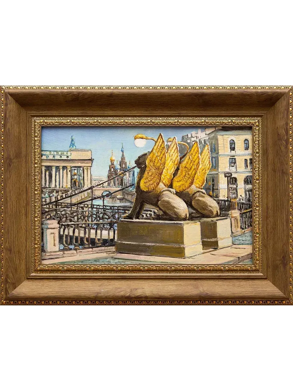 Картина маслом "Канал Грибоедова. Банковский мостик" Воробьев